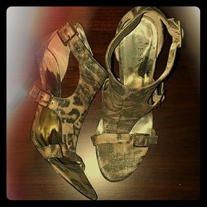 Leopard heels by Guess